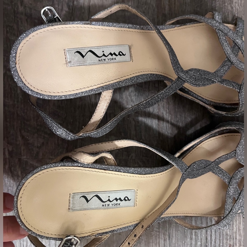 Nina strapped high heels - worn a few times - in excellent condition.